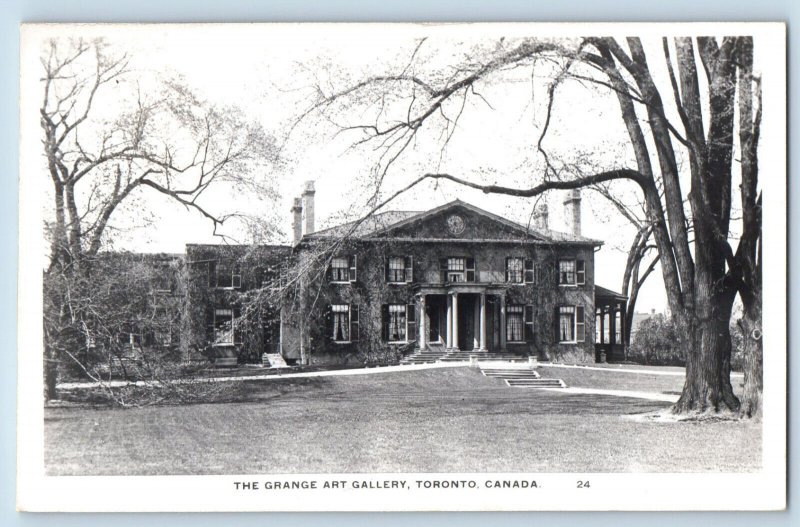 Toronto Ontario Canada Postcard The Grange Art Gallery 1944 RPPC Photo