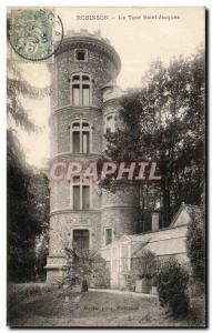 Old Postcard Robinson Tower Saint Jacques