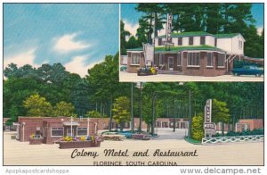 Colony Motel And Restaurant Florence South Carolina