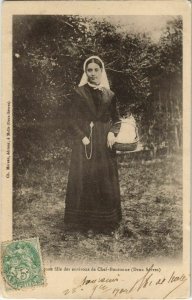 CPA Jeune Fille des Environs de Chef-Boutonne (1141164)