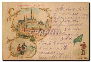 Old Postcard Samoyed 1900 Exhibition Old paris