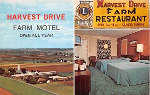 Harvest Dirve Farm Motel Gordonville, Pennsylvania PA Postcard