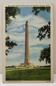 Houston Texas San Jacinto Memorial Monument and Museum Postcard C14