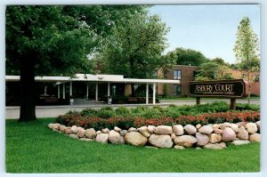 AURORA, Illinois IL ~ Roadside ASBURY COURT Retirement Home 1991- 4x6 Postcard