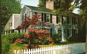 Vintage Postcard Authentic Salt Box House Yarmouthport Cape Cod Massachusetts MA