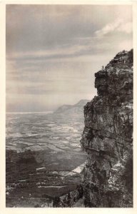 RPPC CAPE FLATS FROM TABLE MOUNTAIN SOUTH AFRICA REAL PHOTO POSTCARD