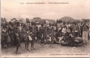 West Africa Tam-Tam Sudanese Sudan Vintage Postcard 09.10