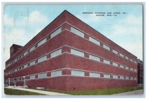 1961 Western Printing And Litho. CO. Building Racine Wisconsin WI Postcard