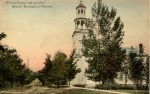 VT - Bennington. Old First Church and Monument Avenue
