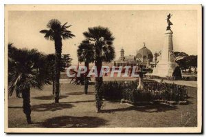 Postcard Old French Riviera Alpes Maritimes Nice the Albert I gardens and the...