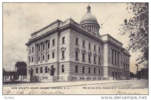 Exterior, New Country Court House, Camden,  New Jersey, PU-1906