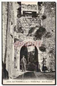 Old Postcard La Turbie Old Roman Arch Street