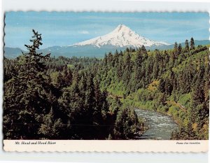 Postcard Mt. Hood and Hood River Oregon USA