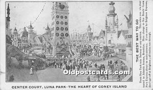 Center Court, Luna Park Coney Island, NY, USA Amusement Park Unused might be ...