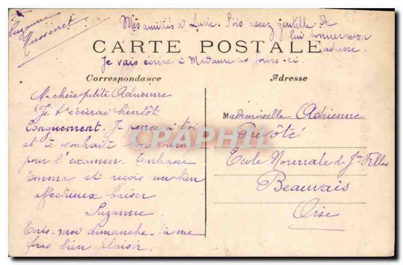 Old Postcard The Paris Chamber of Deputies and the Pont de la Concorde boat D...