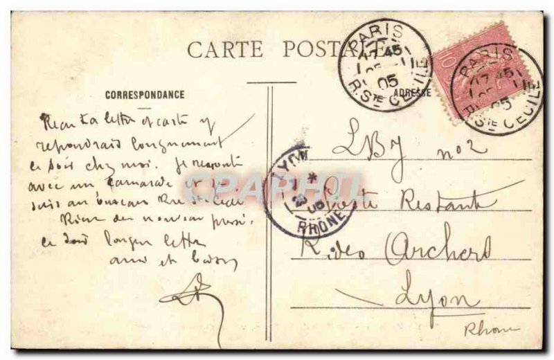 Paris Old Postcard The Rue de la Paix to the & # 39opera