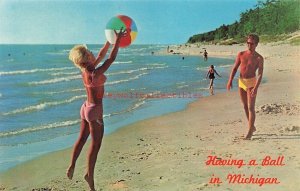 MI, Michigan, Having a Ball, Water Wonderland, Dexter Press No. 68826-B