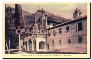 Old Postcard A M Saorge Old Franciscan Convent Esplanade