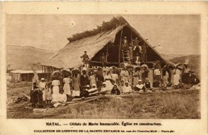 CPA AK Natal Oblats Marie Immaculee Eglise&construction SOUTH AFRICA (833014)