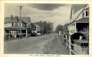 Madison Connecticut Gull Rock Road c1930-50s Vintage Postcard