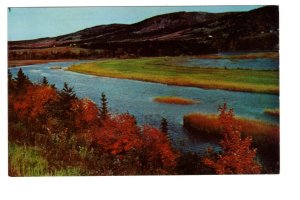 Margaree River and Valley, Autumn. Cape Breton, Nova Scotia