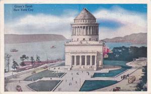 Grant's Tomb Overlooking Hudson River - New York City - pm 1938 - Linen