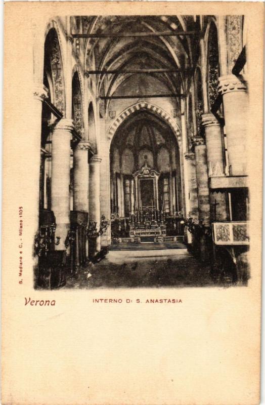 CPA VERONA Interno S.Anastasia . ITALY (448617)