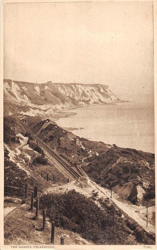 uk15676 the warren folkestone  real photo uk