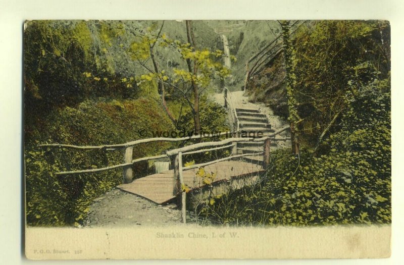 h0468 - The Chine , Shanklin , Isle of Wight - postcard FGO Stuart