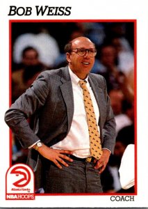 1991 NBA Basketball Card Bob Weiss Coach Atlanta Hawks sun0633