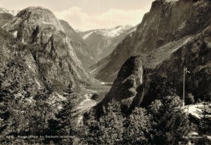 Norway Norge Utsikt fra Stalheim Turisthotell RPPC BS.03