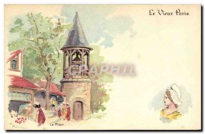 Old Postcard Old Paris Au Bon Marche The pillory