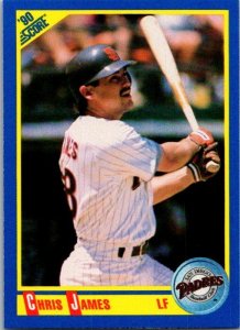 1990 Score Baseball Card Chris James San Diego Padres sk2699