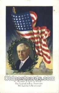 Woodrow Wilson 28th USA President Unused very light crease left top corner, l...
