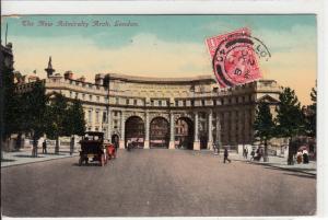 THE NEW ADMIRALTY ARCH LONDON 1913 CLASSIC CARS VTG PC