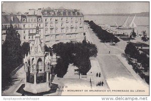 Switzerland Geneve Monument de Brunswick et Promenade du Leman