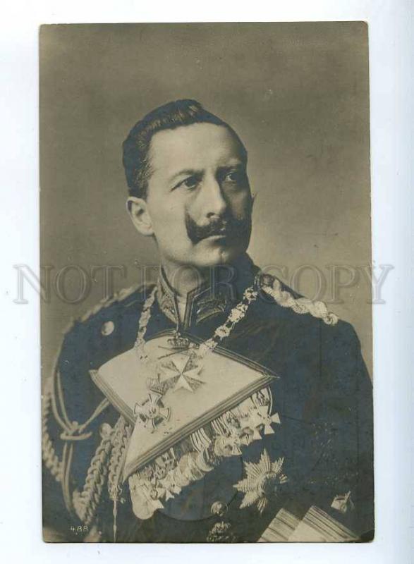 223499 GERMANY Emperor Wilhelm II photo old postcard