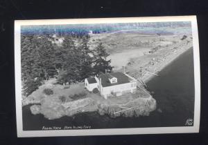 RPPC HOPE ISLAND CAFÉ AERIAL VIEW WASHINGTON VINTAGE REAL PHOTO POSTCARD