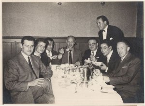 Bobby Diamond Boxing Manager At 1940s Scottish Boxers Dinner Old Photo