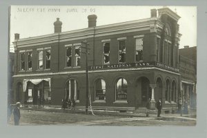 Sleepy Eye MINNESOTA RP 1908 TORNADO DAMAGE Hail FIRST NATIONAL BANK nr New Ulm