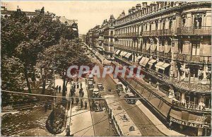 Old Postcard Toulouse Rue Alsace Lorraine and The Square of the Capitol Tramway