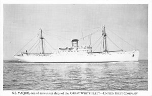 SS Yaque United Fruit Company Unused 
