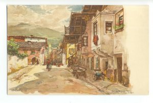 ft1587 - Sterzing , Northern Italy - postcard early Chromlitho