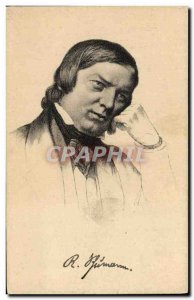 Old Postcard Robert Schumann