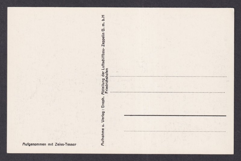 Vinatge postcard GERMANY, Zeppelin LZ1, Airship