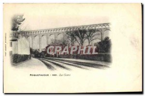 Old Postcard Roquefavour station