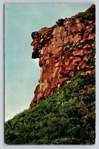 Old Man of the Mountain Postcard Franconia Notch White Mts NH 1970 Postmark