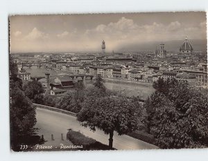 Postcard Panorama of Florence Italy