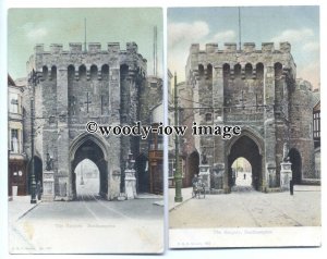 tb0142 - Hampshire - The Bargate - Southampton - 2 FGO Stuart postcards