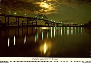 Minnesota Duluth The Duluth-Superior High Bridge At Night